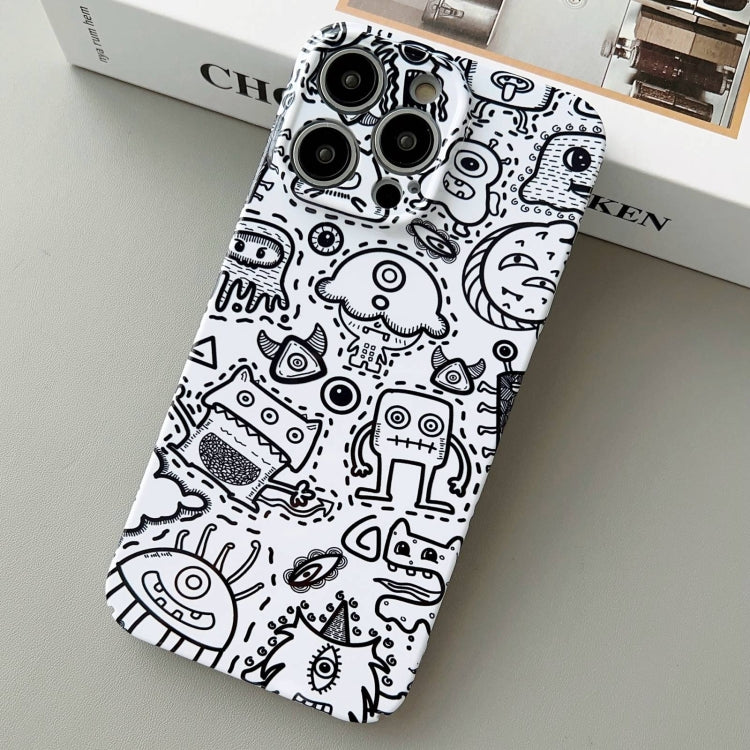 For iPhone 15 Pro Painted Pattern Precise Hole PC Phone Case(Block Monster) - iPhone 15 Pro Cases by buy2fix | Online Shopping UK | buy2fix