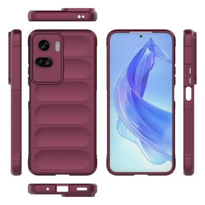 For Honor 90 Lite Magic Shield TPU + Flannel Phone Case(Purple) - Honor Cases by buy2fix | Online Shopping UK | buy2fix