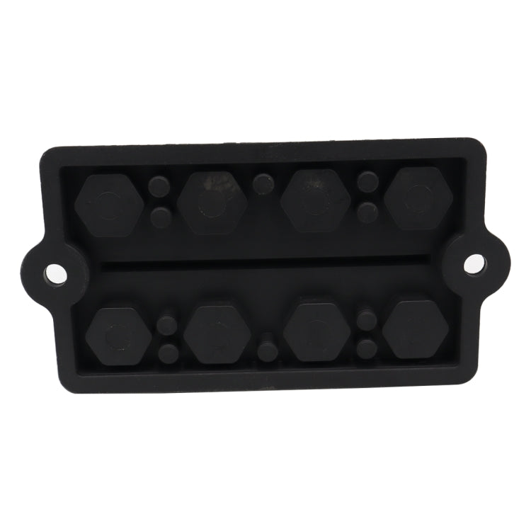 CP-3156 M8 RV Modified Yacht Double-row 4-way Busbar with Dust Cover by buy2fix