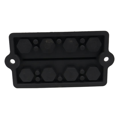 CP-3156 M8 RV Modified Yacht Double-row 4-way Busbar with Dust Cover by buy2fix