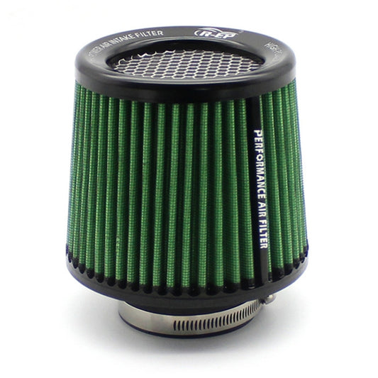 XH-UN077-079 Car High Flow Cold Cone Engine Air Intake Filter, Size:76mm(Green) by buy2fix