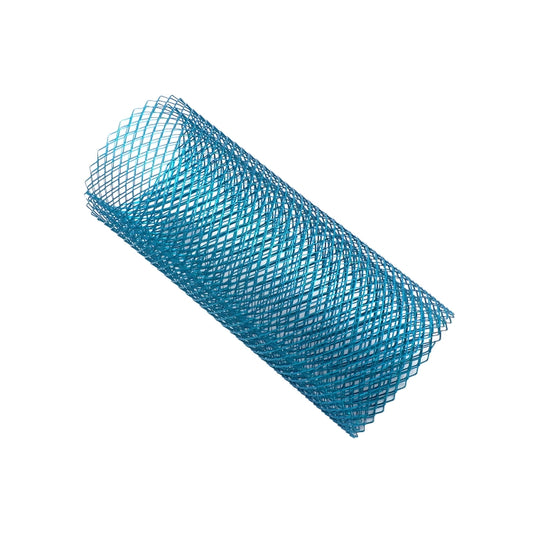 XH-6013 100x33cm Universal Car Grill Mesh Aluminum Alloy Grille Insert Bumper, Type:Large Hole(Blue) by buy2fix