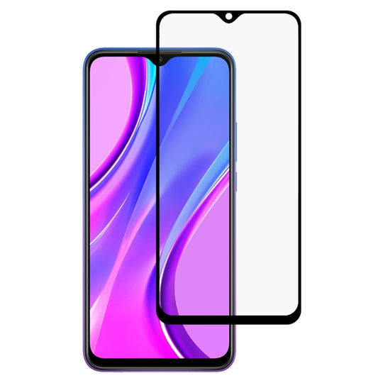 For Xiaomi Redmi 9 Full Glue Full Screen Tempered Glass Film(Black)