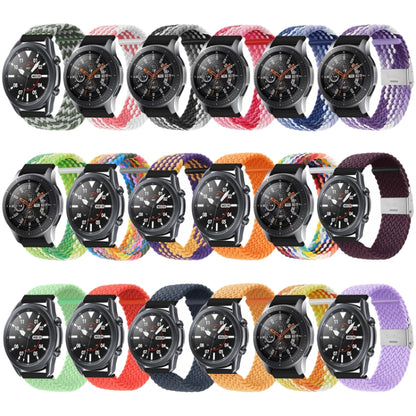 For Huawei Watch 4 / 4 Pro Nylon Braided Metal Buckle Watch Band(W Blue Green) - Watch Bands by buy2fix | Online Shopping UK | buy2fix