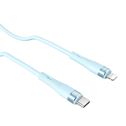 Nillkin 2.4A USB-C/Type-C to 8 Pin Silicone Data Cable, Length: 1.2m(Blue) - 2 in 1 Cable by NILLKIN | Online Shopping UK | buy2fix