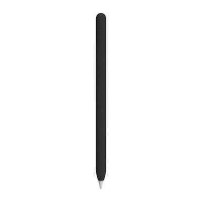 For Apple Pencil 1 LOVE MEI Frosted Leather Texture Silicone Protective Pen Case(Black) - Pencil Accessories by LOVE MEI | Online Shopping UK | buy2fix