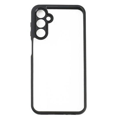 For Samsung Galaxy A24 4G Frosted TPU + Transparent PC Phone Case(Black) by buy2fix