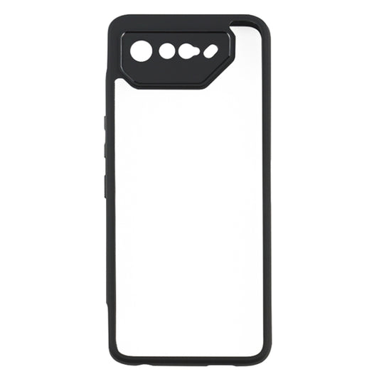 For Asus ROG Phone 7 Frosted TPU + Transparent PC Phone Case(Black) by buy2fix