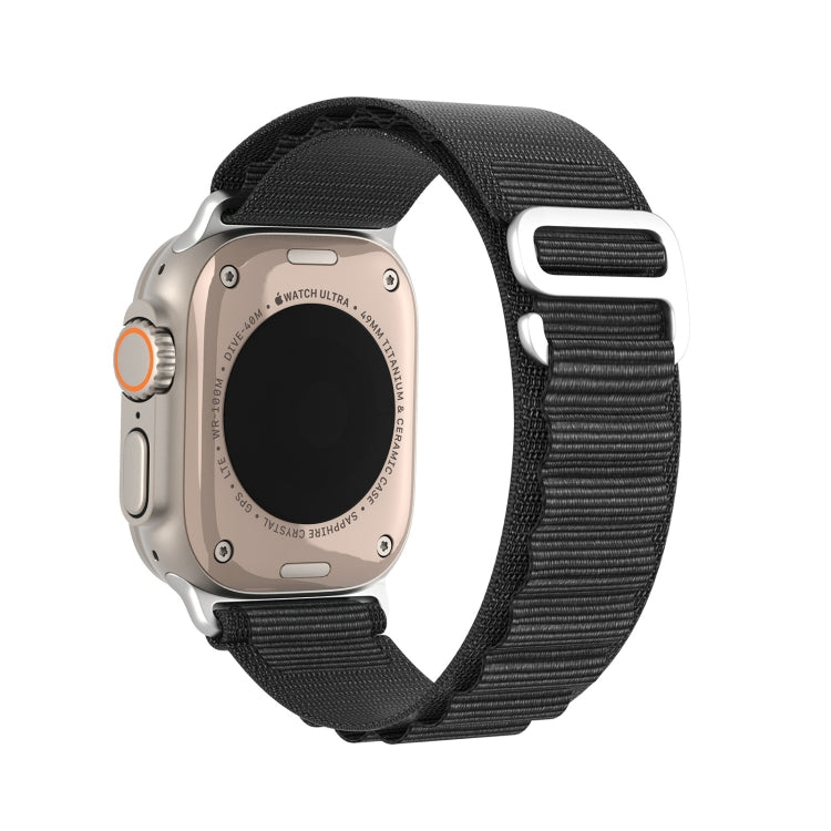 For Apple Watch SE 2023 44mm DUX DUCIS GS Series Nylon Loop Watch Band(Black) by DUX DUCIS