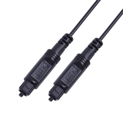 1m EMK OD2.2mm Digital Audio Optical Fiber Cable Plastic Speaker Balance Cable(Black) - Audio Optical Cables by EMK | Online Shopping UK | buy2fix