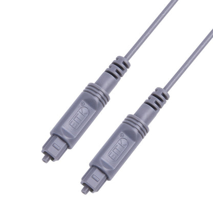 3m EMK OD2.2mm Digital Audio Optical Fiber Cable Plastic Speaker Balance Cable(Silver Grey) - Audio Optical Cables by EMK | Online Shopping UK | buy2fix