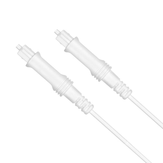3m EMK OD2.2mm Digital Audio Optical Fiber Cable Plastic Speaker Balance Cable(White) by EMK