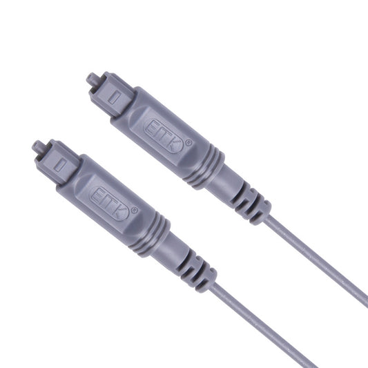 8m EMK OD2.2mm Digital Audio Optical Fiber Cable Plastic Speaker Balance Cable(Silver Grey) by EMK
