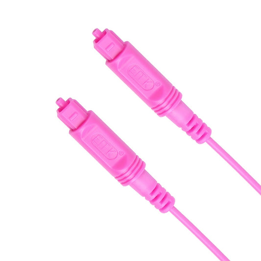 25m EMK OD2.2mm Digital Audio Optical Fiber Cable Plastic Speaker Balance Cable(Pink) by EMK
