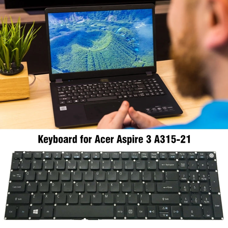 For Acer Aspire 3 A315-21 / A315-31 US Version Keyboard - Replacement Keyboards by buy2fix | Online Shopping UK | buy2fix