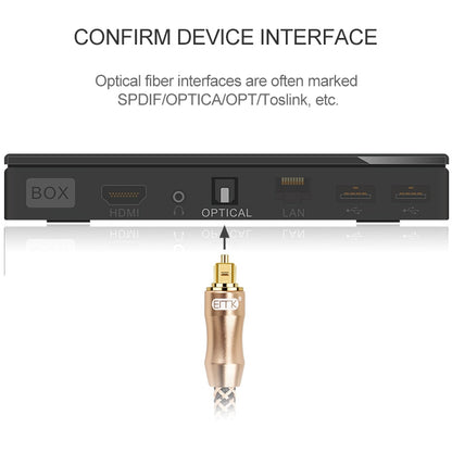 5m EMK OD6.0mm Gold-plated TV Digital Audio Optical Fiber Connecting Cable - Audio Optical Cables by EMK | Online Shopping UK | buy2fix