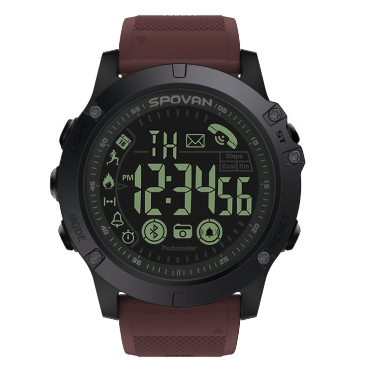 SPOVAN PR1 Outdoor Waterproof Luminous Bluetooth Smart Watch(Red) - Smart Watches by SPOVAN | Online Shopping UK | buy2fix