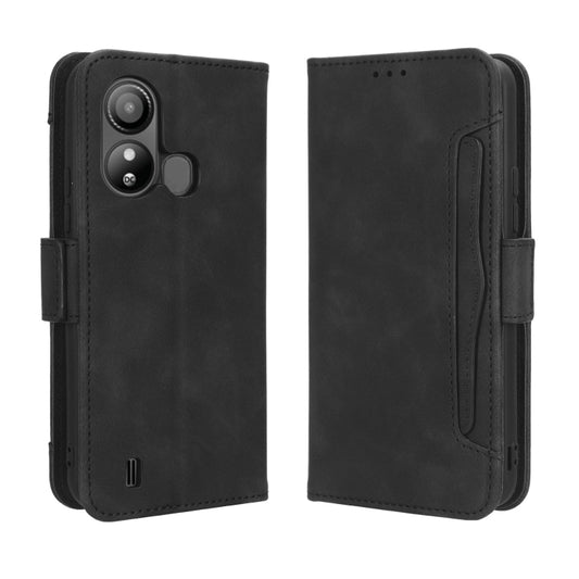 For ZTE Blade L220 Skin Feel Calf Texture Card Slots Leather Phone Case(Black) by buy2fix