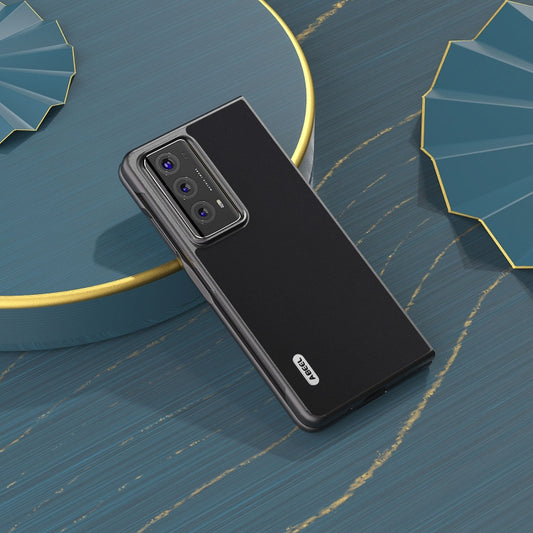 For Honor Magic V2 ABEEL Genuine Silky Soft Black Edge Phone Case(Black) by buy2fix