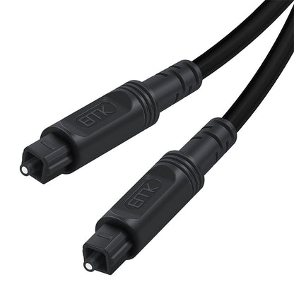 30m EMK OD4.0mm Square Port to Square Port Digital Audio Speaker Optical Fiber Connecting Cable(Black) - Audio Optical Cables by EMK | Online Shopping UK | buy2fix