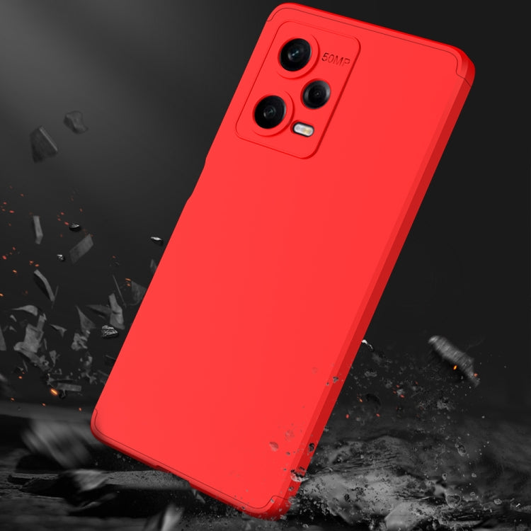 For Xiaomi Redmi Note 12 Pro 5G Global GKK Three Stage Splicing Full Coverage PC Phone Case(Red) - Note 12 Pro Cases by GKK | Online Shopping UK | buy2fix