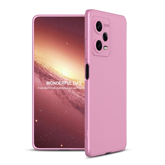 For Xiaomi Redmi Note 12 Pro 5G Global GKK Three Stage Splicing Full Coverage PC Phone Case(Rose Gold) - Note 12 Pro Cases by GKK | Online Shopping UK | buy2fix
