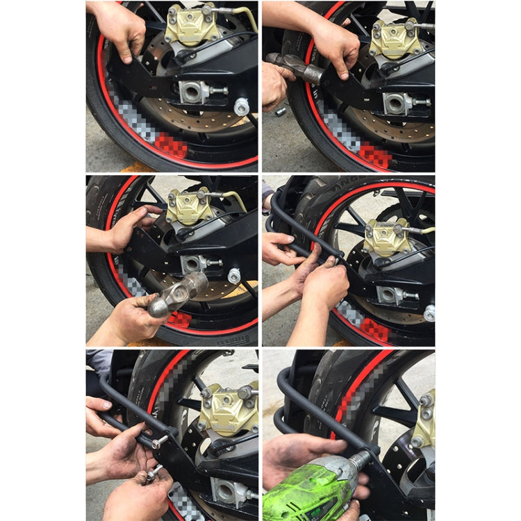 Motorcycle Stainless Steel Modified Rear Wheel Fender Dustproof Splash Flaps Mudguards Fender Guard, Style:E Style Foot by buy2fix