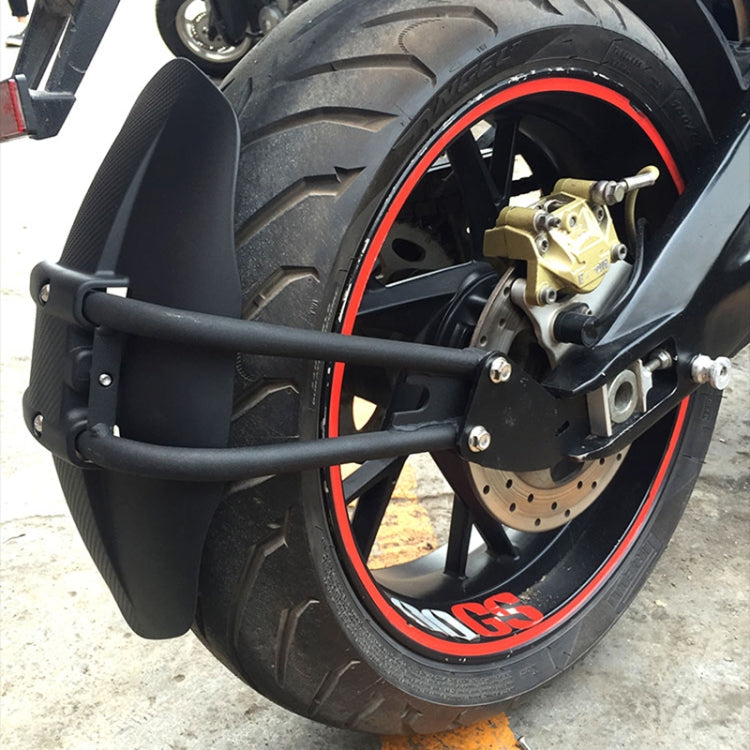 Motorcycle Stainless Steel Modified Rear Wheel Fender Dustproof Splash Flaps Mudguards Fender Guard, Style:E Style Foot by buy2fix