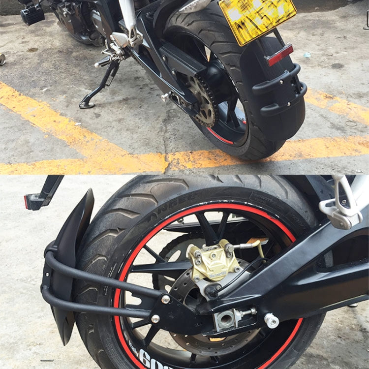 Motorcycle Stainless Steel Modified Rear Wheel Fender Dustproof Splash Flaps Mudguards Fender Guard, Style:E Style Foot by buy2fix