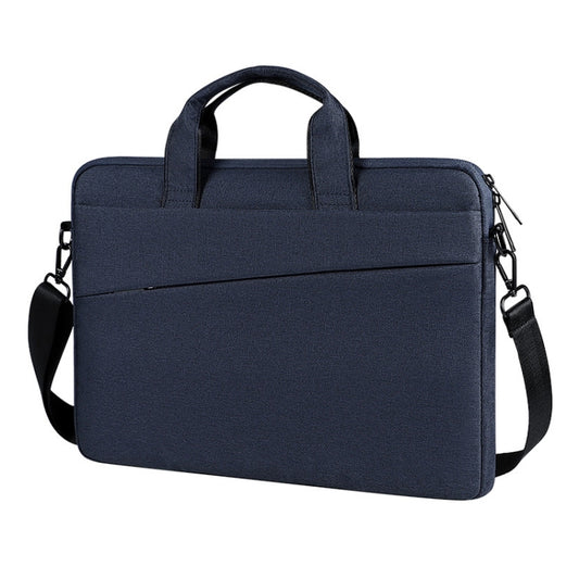 For 13.3 inch ST01S Waterproof Oxford Laptop Diagonal Shoulder Handbag(Navy Blue) by buy2fix