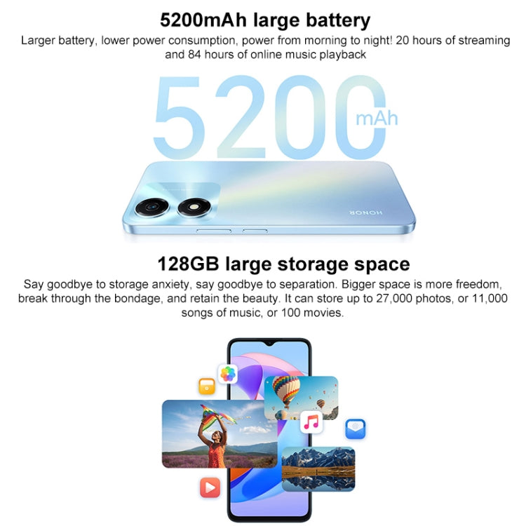 Honor Play 40C 5G, 6GB+128GB, 6.56 inch MagicOS 7.1 Snapdragon 480 Plus Octa Core up to 2.2GHz, Network: 5G, Not Support Google Play(Sky Blue) - Honor by Huawei | Online Shopping UK | buy2fix