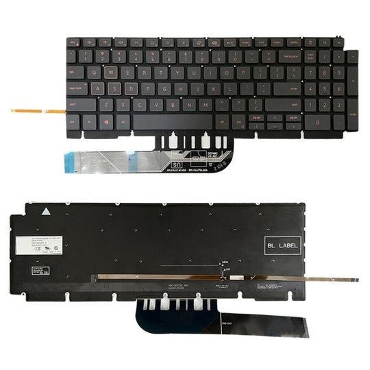 For Dell Inspiron G15 5510 5511 5515 5520 US Version Orange Backlight Laptop Keyboard