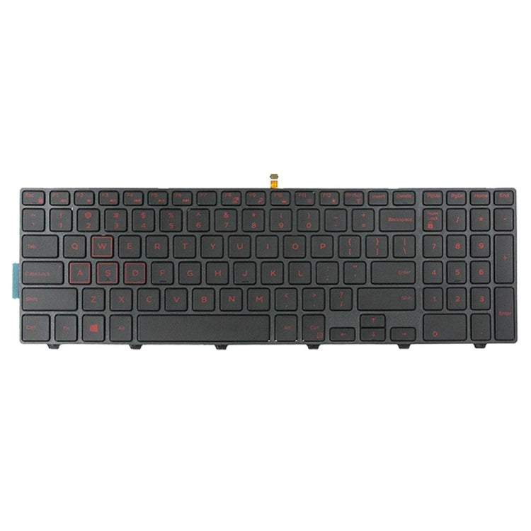 Backlight Laptop Keyboard For Dell 15-9550 / 15-3000 / 15-5542(Red Word) by buy2fix