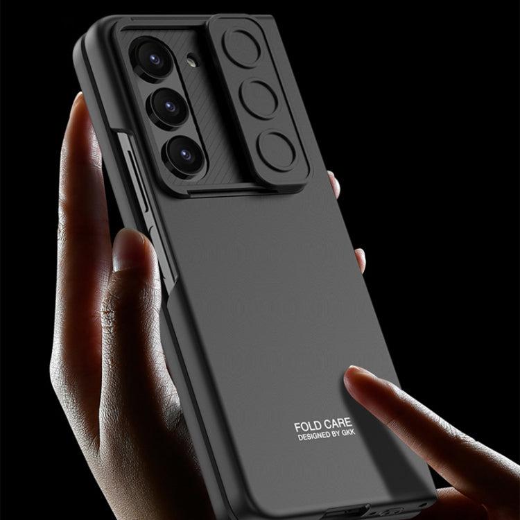 For Samsung Galaxy Z Fold5 GKK Integrated Ultra-thin Sliding Camshield Flip Phone Case(Green) - Galaxy Z Fold5 Cases by GKK | Online Shopping UK | buy2fix