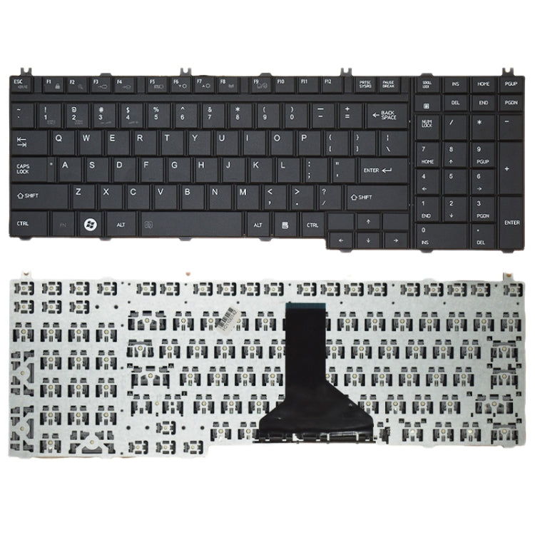 For TOSHIBA L650 / C650 Laptop Keyboard - Replacement Keyboards by buy2fix | Online Shopping UK | buy2fix