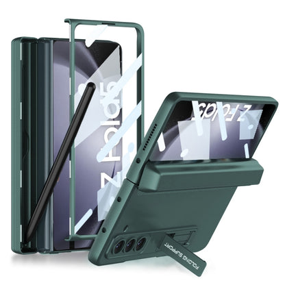 For Samsung Galaxy Z Fold5 GKK Integrated Magnetic Full Coverage Phone Flip Case with Pen Box(Night Green) - Galaxy Z Fold5 Cases by GKK | Online Shopping UK | buy2fix