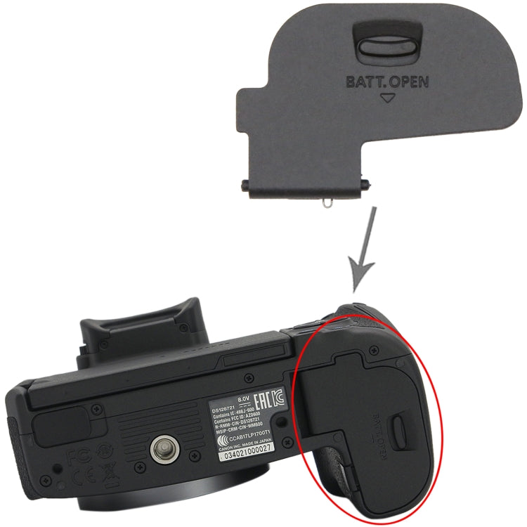 For Canon EOS R OEM Battery Compartment Cover - Battery Cover by buy2fix | Online Shopping UK | buy2fix