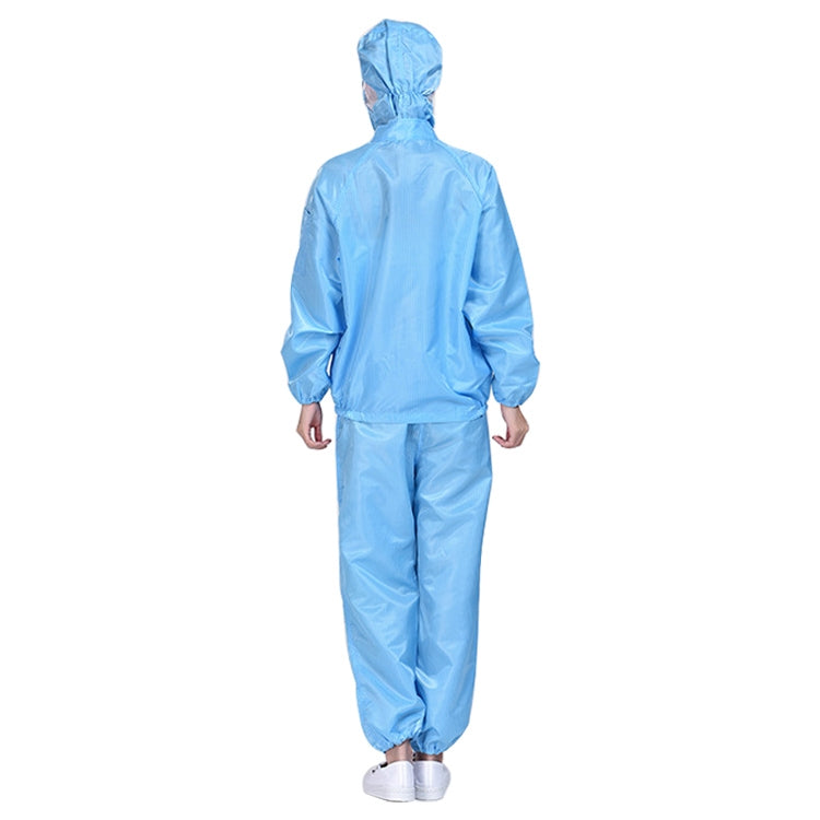 Striped Anti-static Split Hood Dust-proof Work Suit, Size:M(Blue) - Protective Clothing by buy2fix | Online Shopping UK | buy2fix