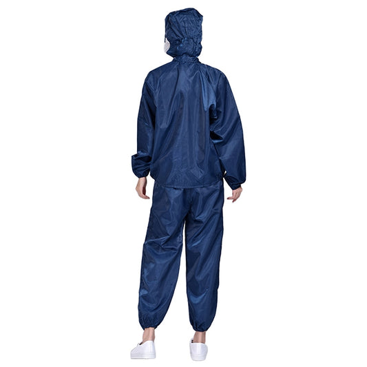 Striped Anti-static Split Hood Dust-proof Work Suit, Size:L(Navy Blue) by buy2fix