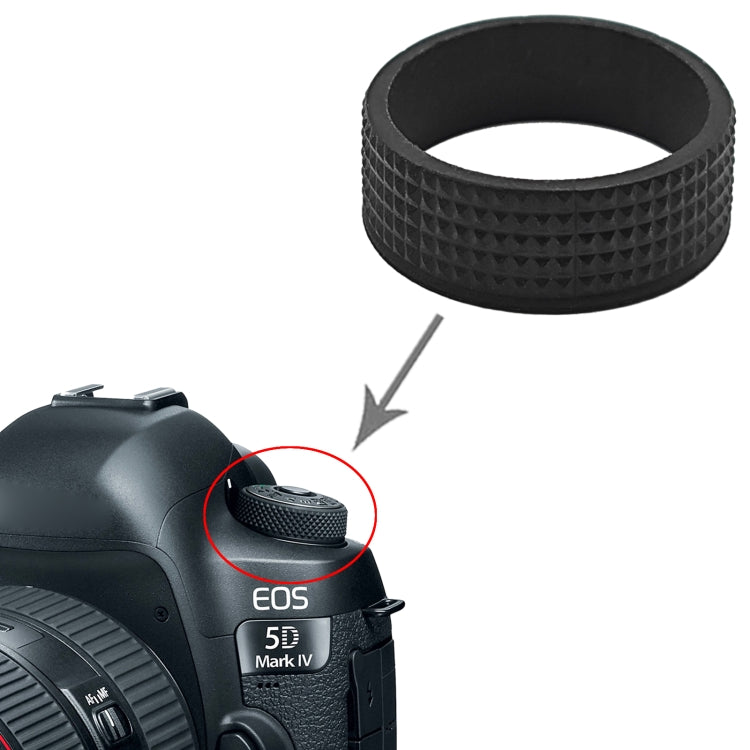 For Canon EOS 5D Mark IV Mode Turntable Rubber Leather - Others by buy2fix | Online Shopping UK | buy2fix