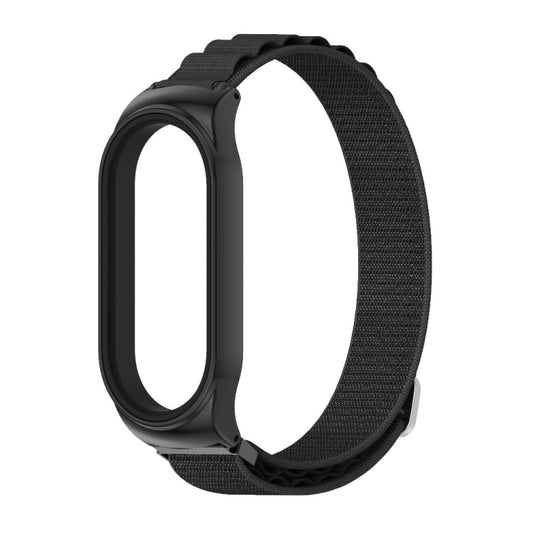 For Xiaomi Mi Band 8 Mijobs CS Case Nylon Breathable Watch Band(Black) by MIJOBS