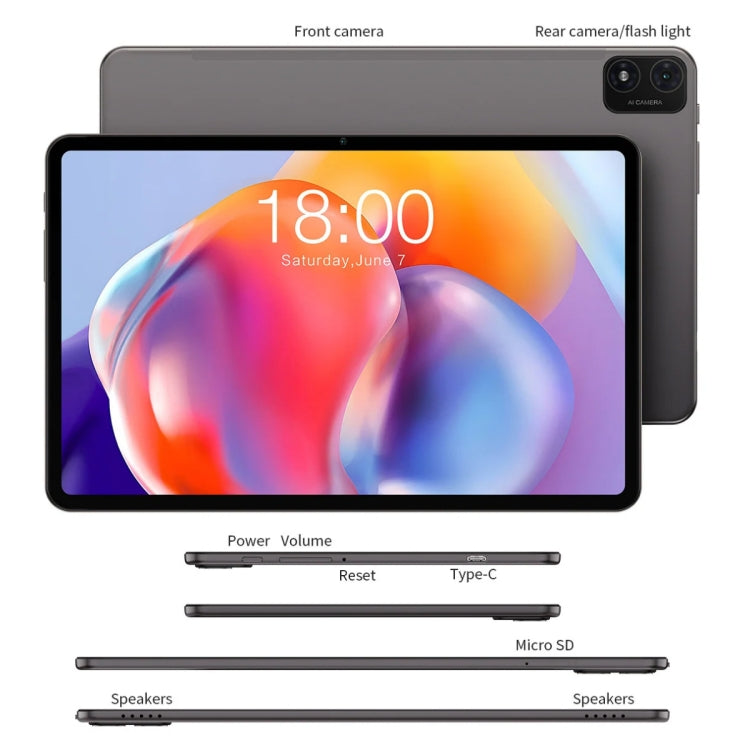 Teclast T40S Tablet PC 10.4 inch, 8GB+128GB,  Android 12 MediaTek MT8183 Octa Core, Support GPS / Face Unlocking - TECLAST by TECLAST | Online Shopping UK | buy2fix