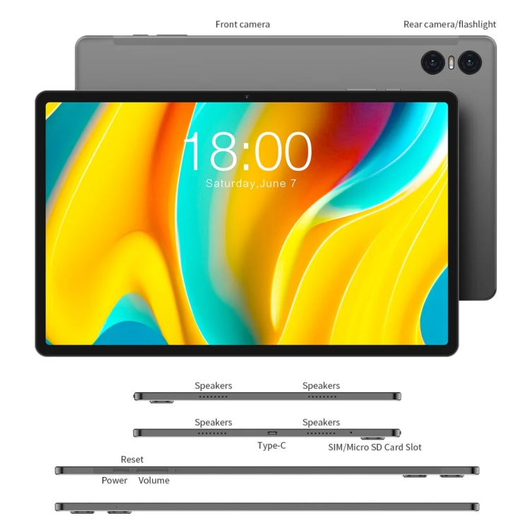 Teclast T50 Pro Tablet PC 11 inch, 16GB+256GB,  Android 13 MediaTek Helio G99 / MT6789 Octa Core, 4G LTE Dual SIM - TECLAST by TECLAST | Online Shopping UK | buy2fix