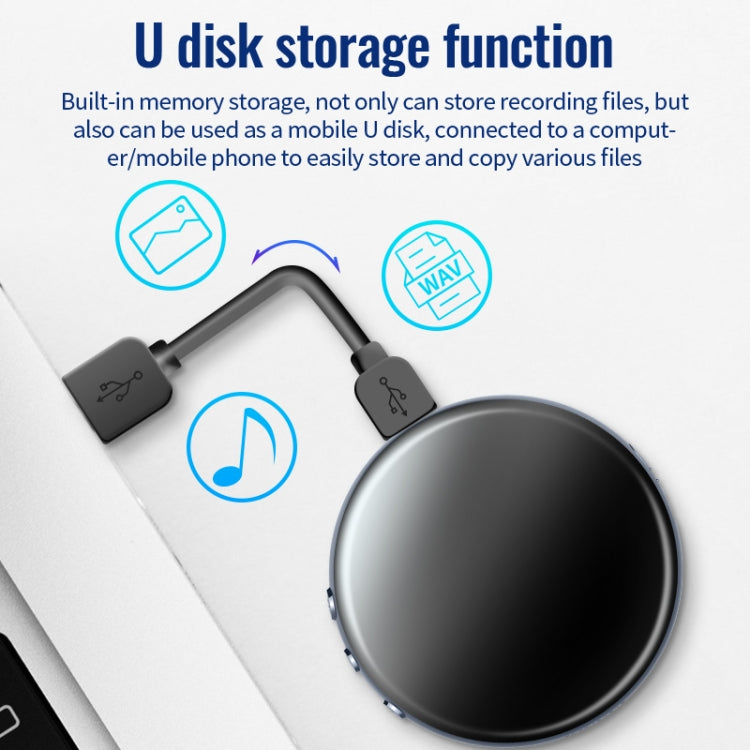 JNN M29 Portable Noise Reduction Smart Voice Control Magnetic Recorder, Memory:16GB by JNN