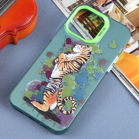 For iPhone 15 Pro Max Animal Pattern PC Phone Case(Tiger) by buy2fix