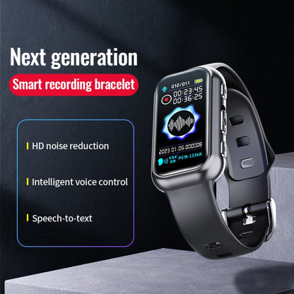 JNN S16 Smart HD Noise Reduction Bluetooth MP3 Voice Control Recording Bracelet, Memory:64GB - Smart Wristbands by JNN | Online Shopping UK | buy2fix