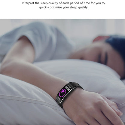 K13S 1.14 inch TFT Screen Leather Strap Smart Calling Bracelet Supports Sleep Management/Blood Oxygen Monitoring(Black) by buy2fix