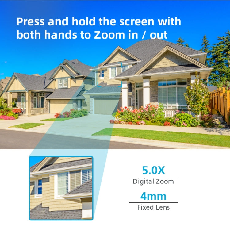 A8-C2 2MP Smart WiFi Surveillance IP Camera, Dual-light Full Color Night Vision / Two Way Audio / TF Card, Power Plug:UK Plug(White) by buy2fix