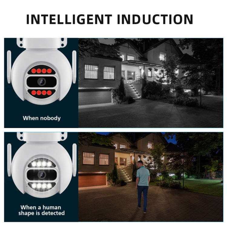 A8-C2 2MP Smart WiFi Surveillance IP Camera, Dual-light Full Color Night Vision / Two Way Audio / TF Card, Power Plug:US Plug(White) by buy2fix