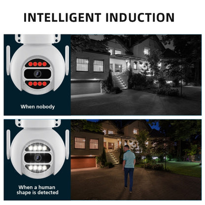A8-C2 2MP Smart WiFi Surveillance IP Camera, Dual-light Full Color Night Vision / Two Way Audio / TF Card, Power Plug:UK Plug(White) by buy2fix